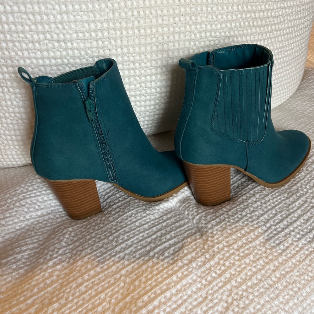 Teal boots